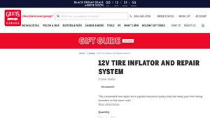 Griot's Garage - 12V Tire Inflator and Repair System