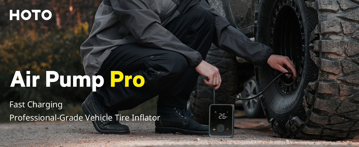 An application scenario or product detail of hand held air pump for tires - Image 13