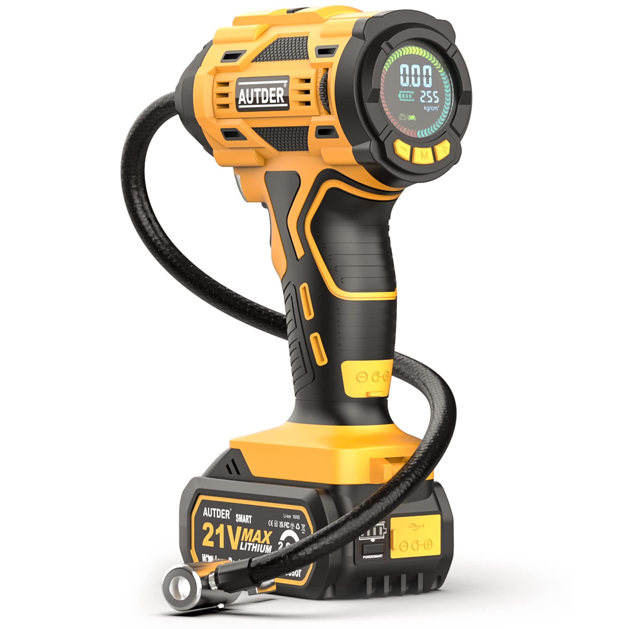 An application scenario or product detail of handheld tire air compressor - Image 4