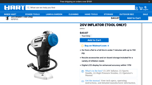 Hart Tools - 20V Inflator