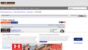 T-Bags - Durable Luggage for Harley Davidson Touring Models