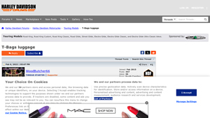 T-Bags - Luggage for Harley Davidson Touring Models