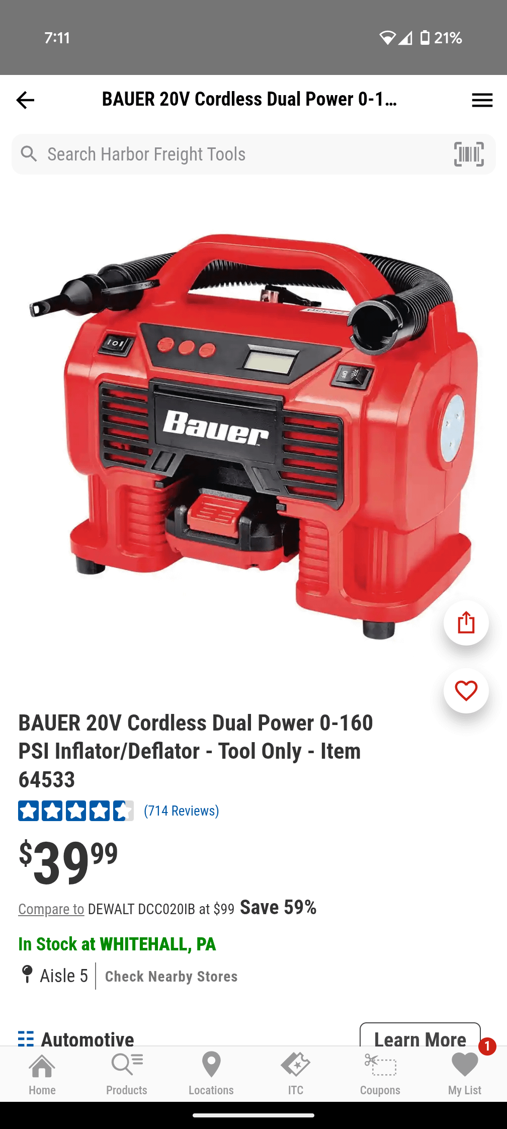 An application scenario or product detail of hercules tire inflator - Image 1