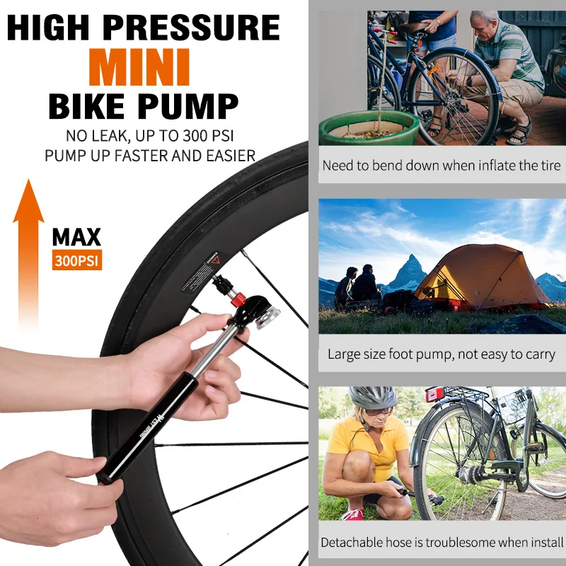 An application scenario or product detail of how to inflate a road bike tire - Image 9