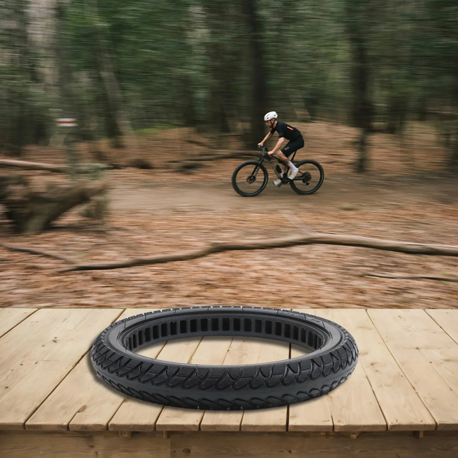 An application scenario or product detail of inflatable bike tires - Image 4