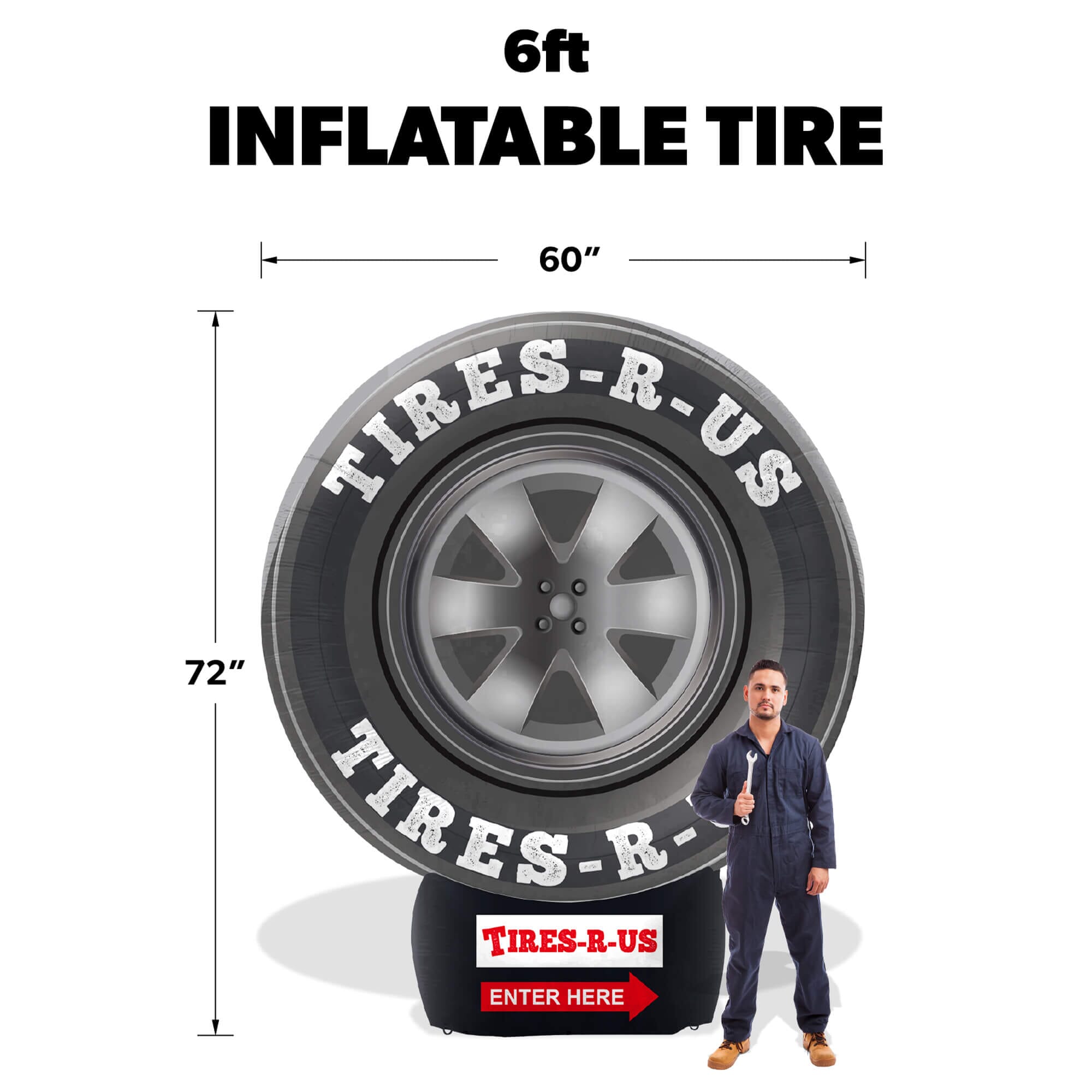 An application scenario or product detail of inflatable tire - Image 2