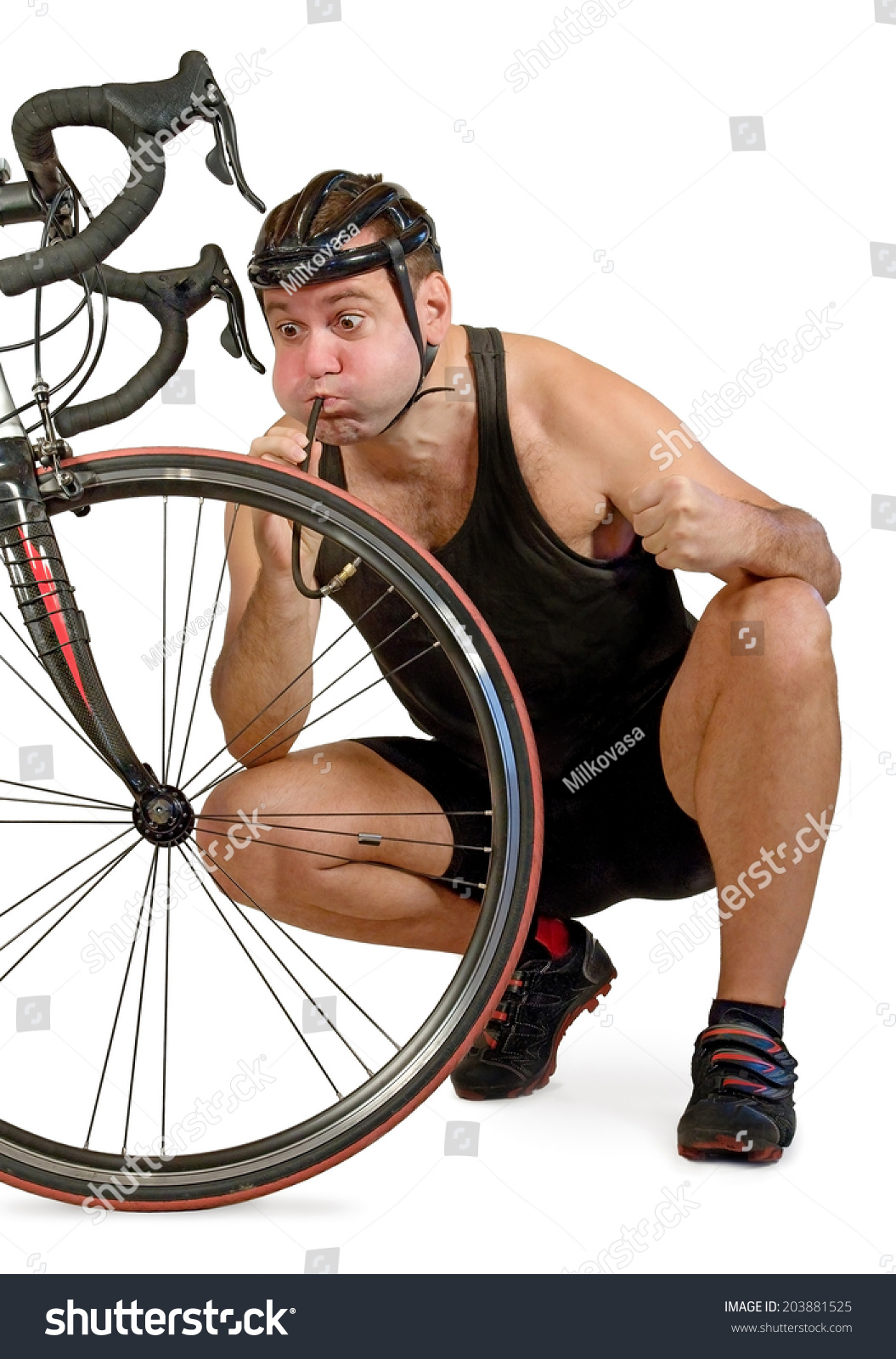 An application scenario or product detail of inflate bike tire - Image 4