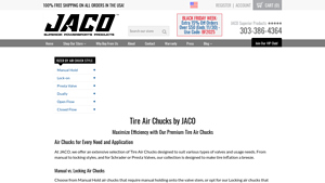 Jaco Superior Products - Lightning™ T-Series Tire Air Chuck