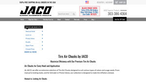 Jaco Superior Products - Lightning™ T-Series Tire Air Chuck