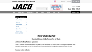 Jaco Superior Products - Lightning™ T-Series Tire Air Chuck