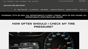 Jaguar - Tire Pressure Optimization