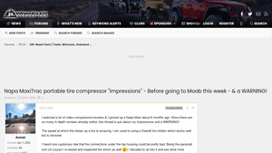 Napa - MaxiTrac Portable Tire Compressor