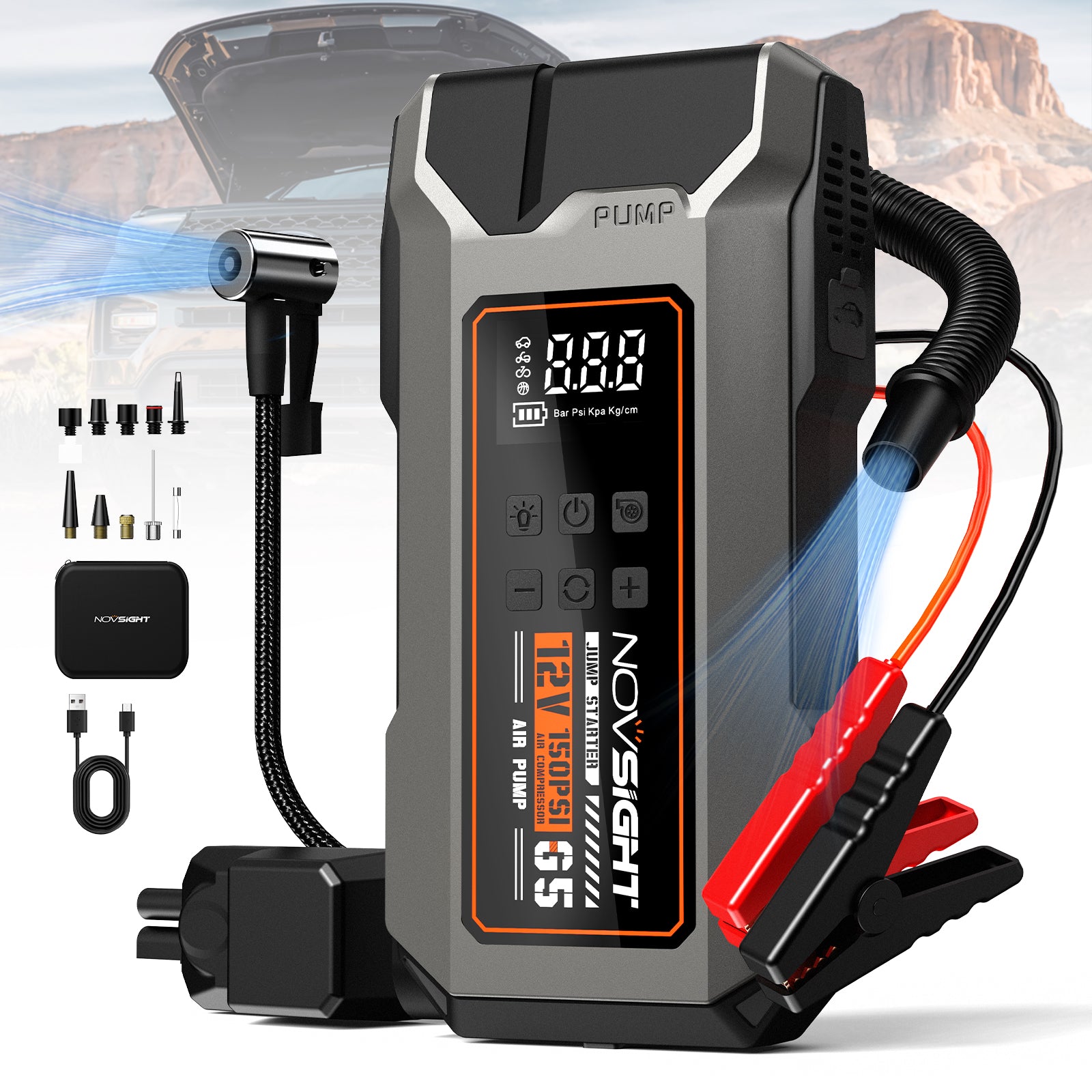 An application scenario or product detail of jump starter and tire inflator - Image 22