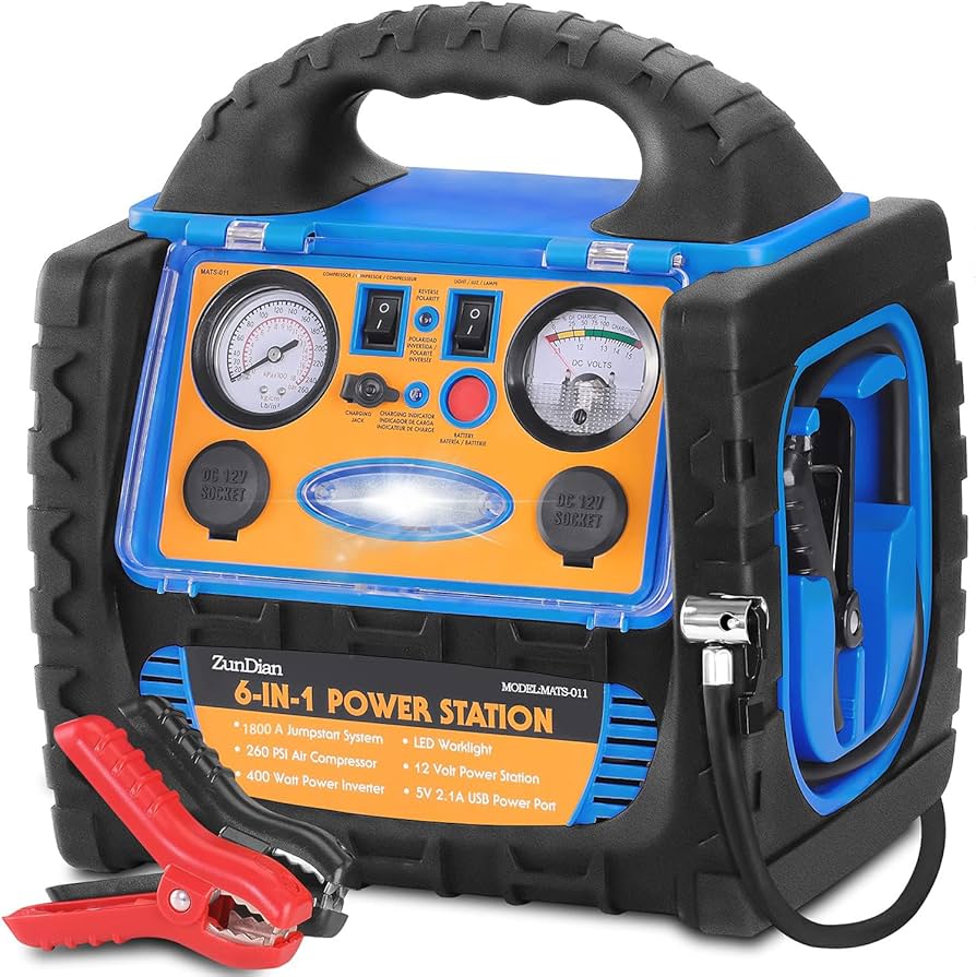 An application scenario or product detail of jump starter and tire inflator power station - Image 4