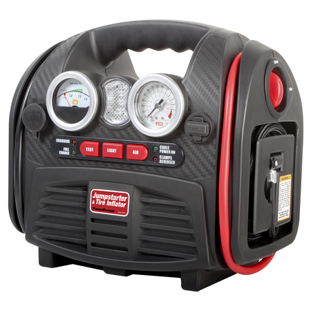An application scenario or product detail of jump starter tire inflator power station - Image 2
