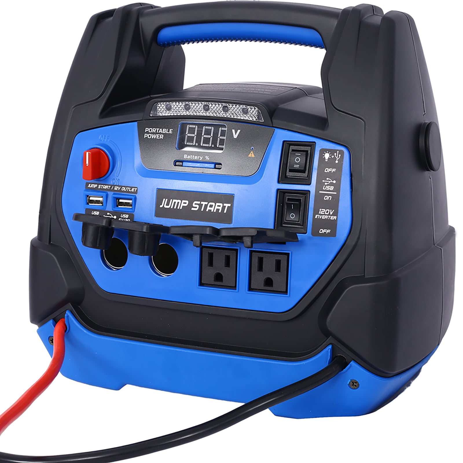 An application scenario or product detail of jump starter tire inflator power station - Image 8
