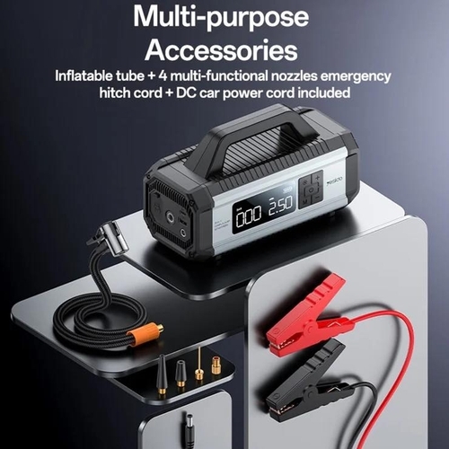 An application scenario or product detail of jump starter tire inflator power station - Image 22