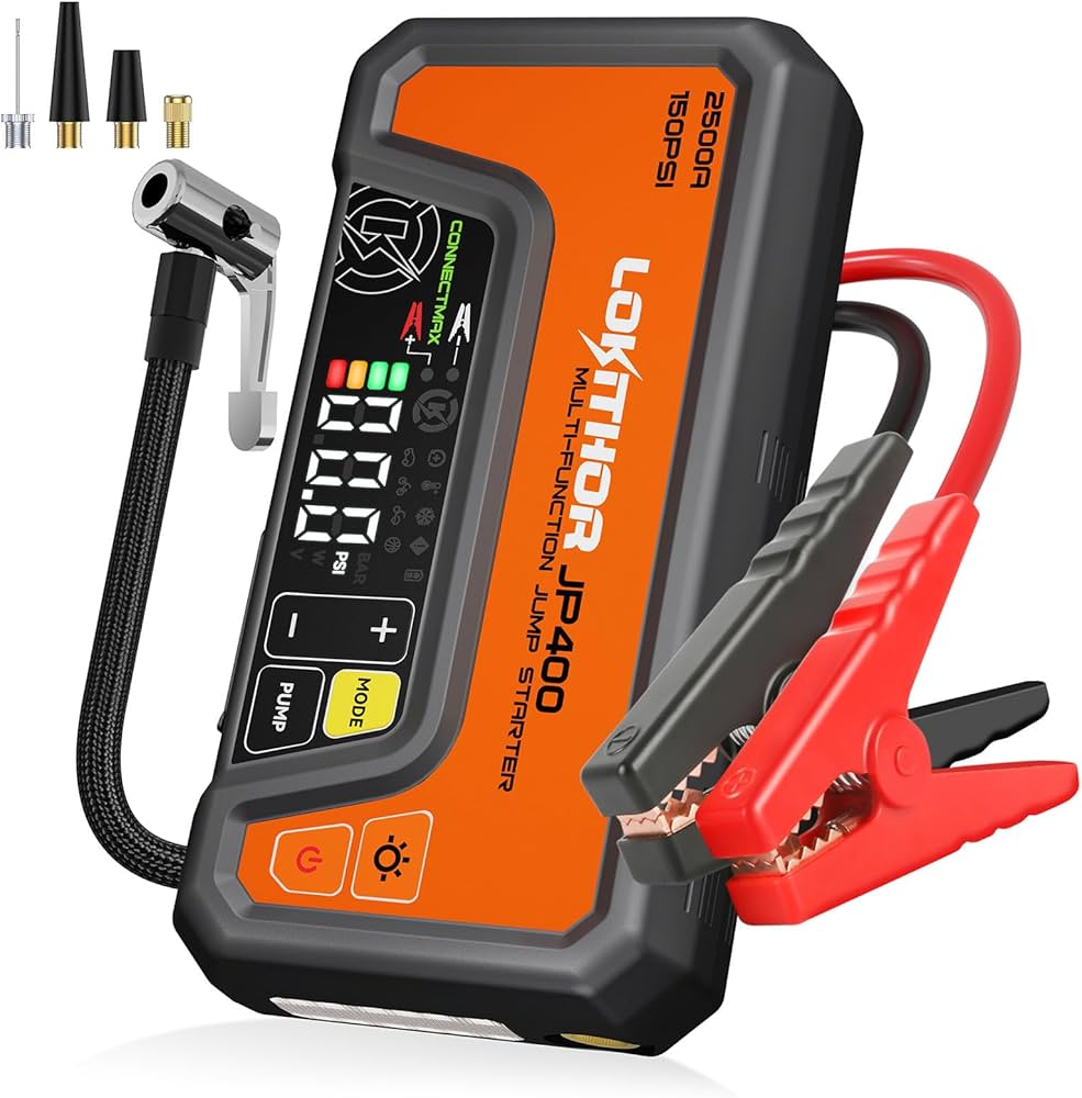Featured image for the jump starter with tire inflator guide