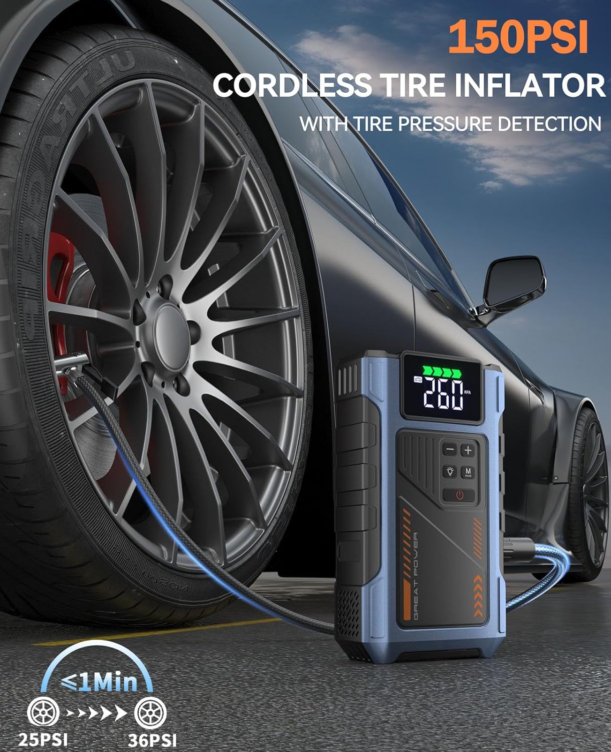 An application scenario or product detail of jumpstarter and tire inflator - Image 17