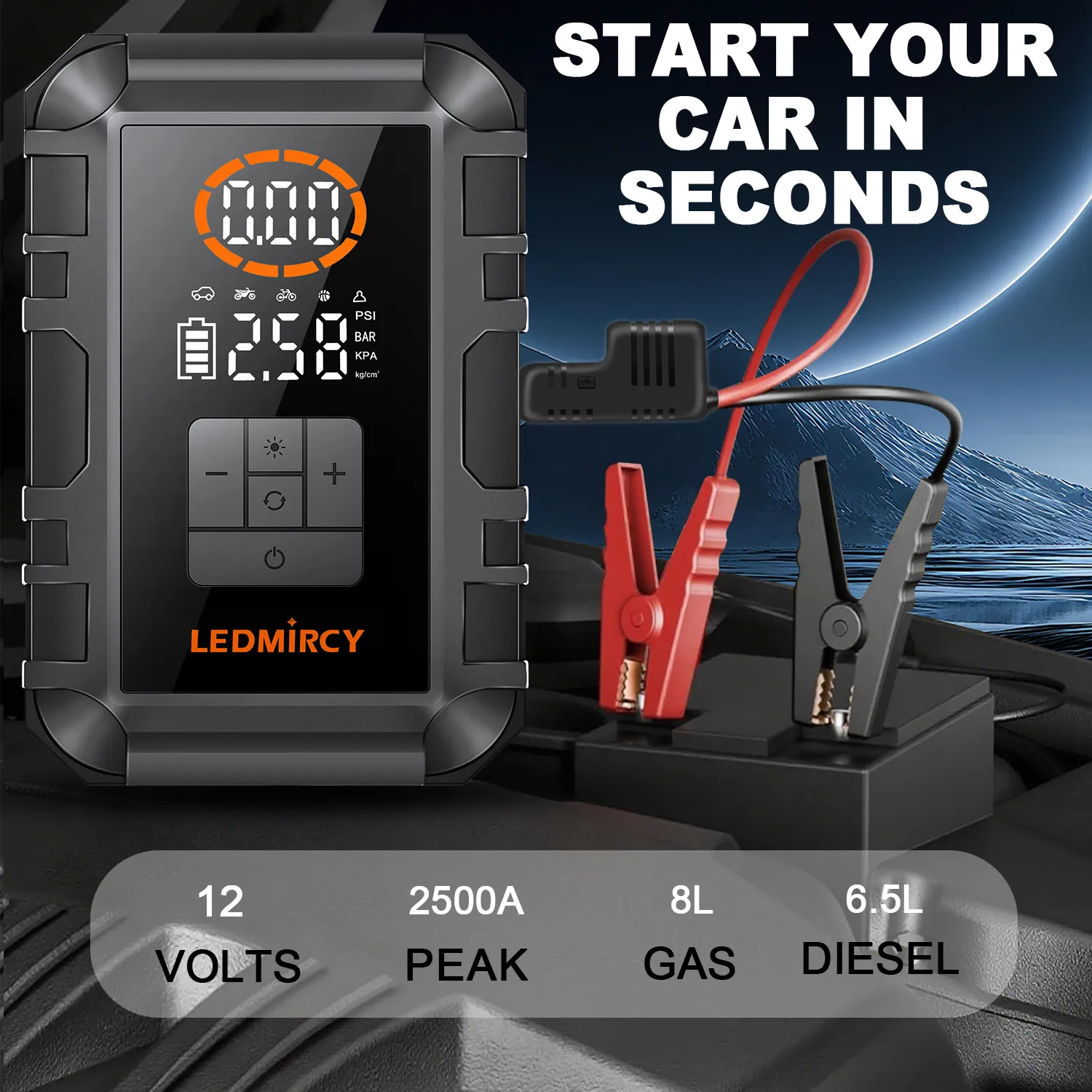 An application scenario or product detail of jumpstarter and tire inflator - Image 23