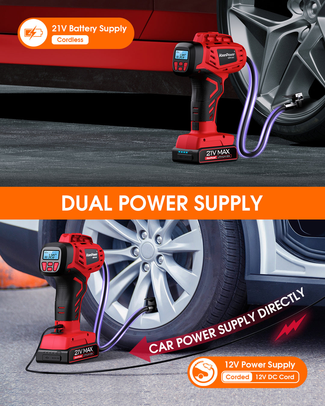 An application scenario or product detail of keen power tire inflator - Image 12