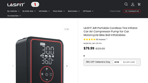 LASFIT - LAP-CR1 Pro Portable Cordless Tire Inflator