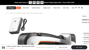 Litheli - U20 Cordless Tire Inflator