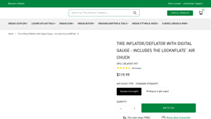 LockNFlate - Tire Inflator/Deflator with Digital Gauge