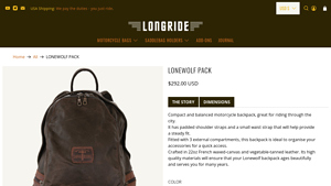 Lonewolf Pack - Compact Canvas Backpack