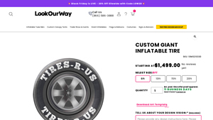 Look Our Way - Custom Giant Inflatable Tire