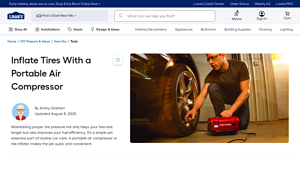 Lowe's - Portable Air Compressors and Tire Inflators