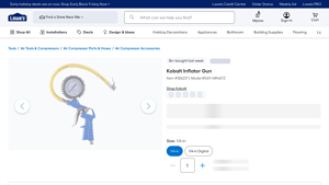 Kobalt - Inflator Gun