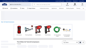 Lowe's - Portable Tire Inflators