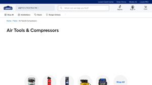Lowe's - Air Tools & Compressors