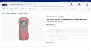 CRAFTSMAN - Cordless Mini Air Inflator