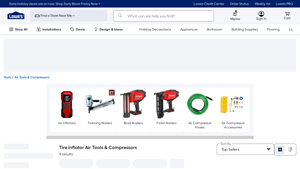 Lowe's - Portable Tire Inflators