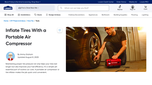 Lowe's - Portable Air Compressors & Tire Inflators