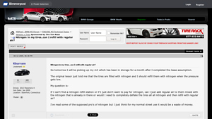 M3Post - Nitrogen in BMW Tires