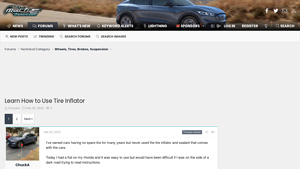 Mache Forum - Tire Inflator and Sealant Guide