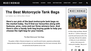 Mosko Moto - Gnome Tank Bag