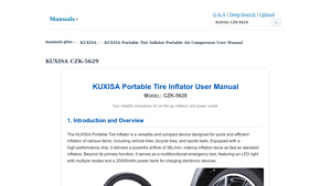 KUXISA - Portable Tire Inflator CZK-5629
