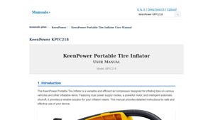 KeenPower - Portable Tire Inflator