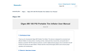 Olgeo - M9 Portable Air Compressor