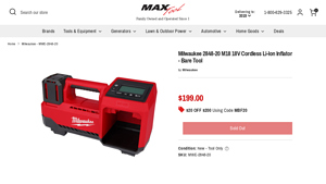 Milwaukee - M18 18V Cordless Inflator