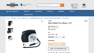 Slime - 40022 Tire Inflator