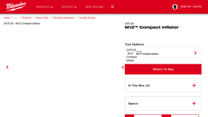 Milwaukee Tool - M12™ Compact Inflator