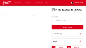 Milwaukee Tool - M18™ Cordless Tire Inflator