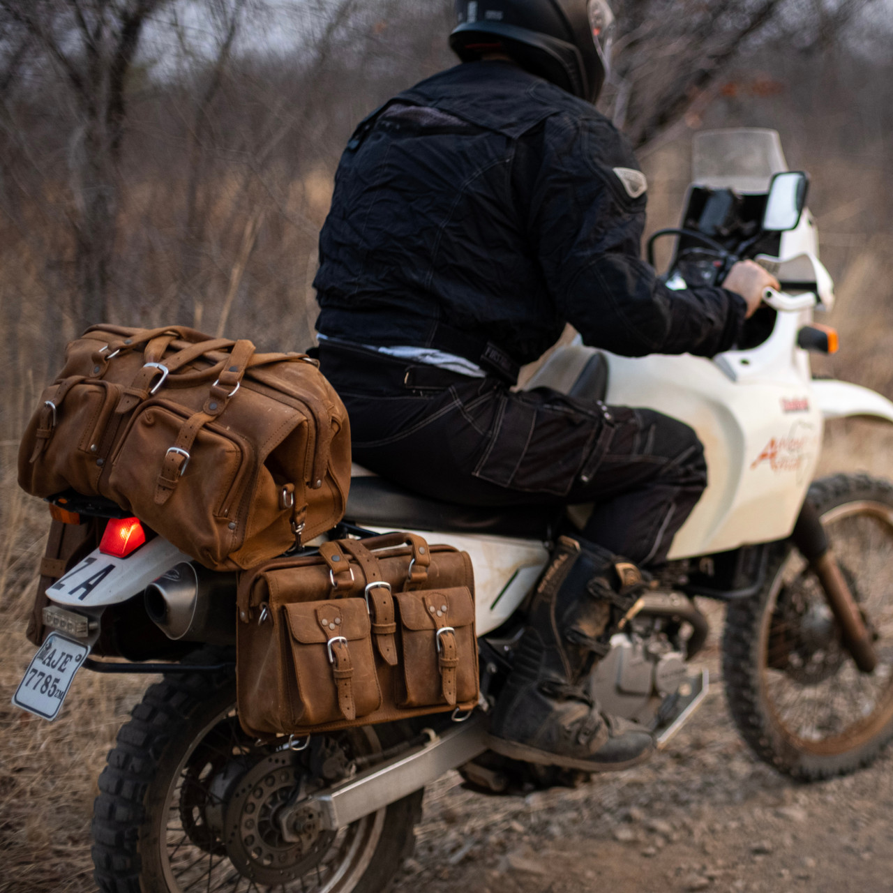 An application scenario or product detail of motorcycle duffel bag - Image 1