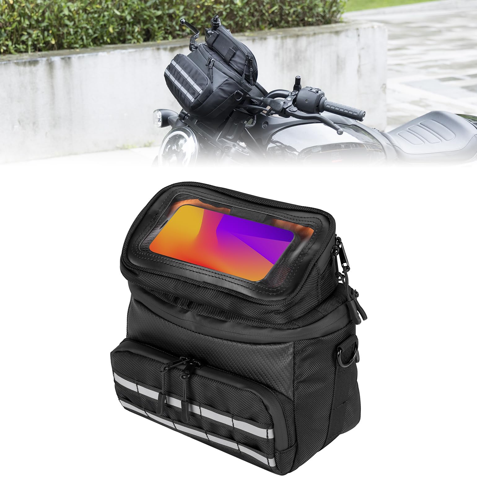 An application scenario or product detail of motorcycle pouches - Image 15