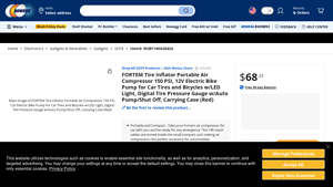 FORTEM - Tire Inflator Portable Air Compressor